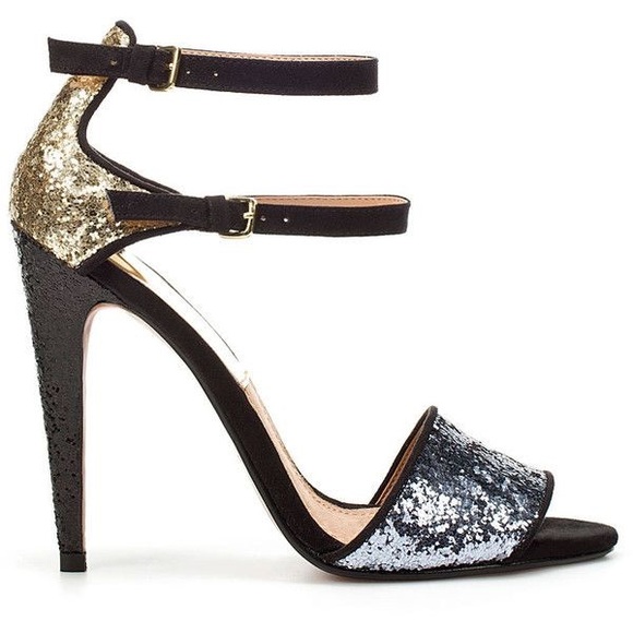 Zara Shoes - Zara Collection MultiColor Glitter Strappy Sandals